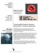 Bill Mark talk announcement