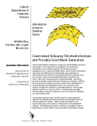 Jonathan Shewchuk  talk announcement